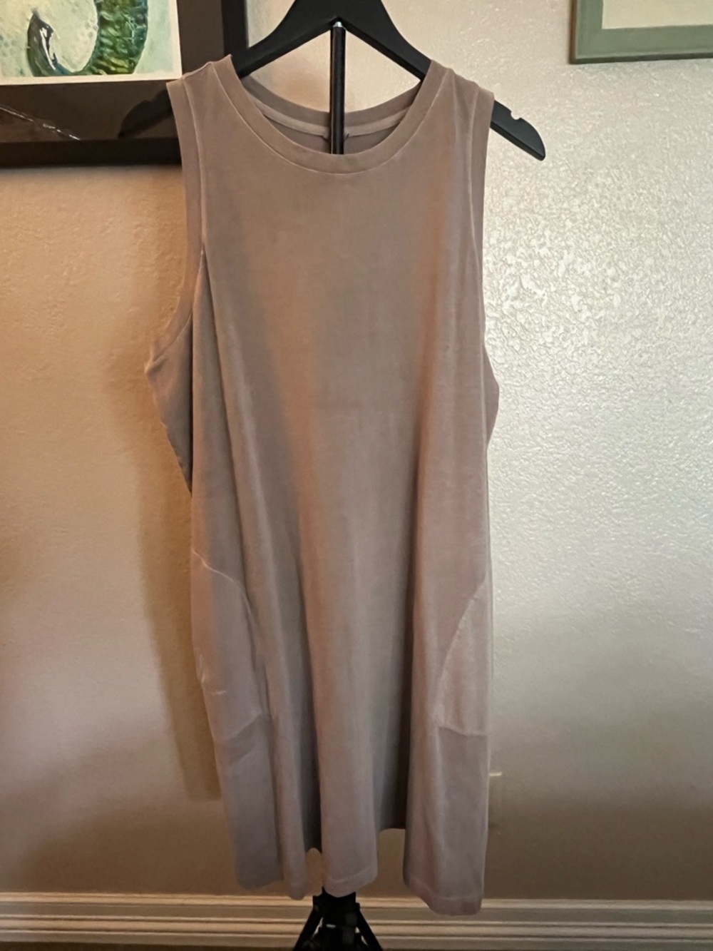 Old Navy Neutral Taupe Tank Dress